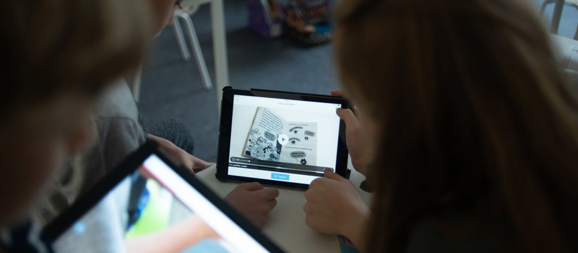 children using an ipad